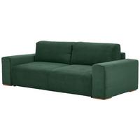 Schlafsofa Vouge Grün Bettkasten, B: 255 Cm - Buchefarben/Schwarz, KONVENTIONELL, Textil (255/86/123cm) - Livetastic