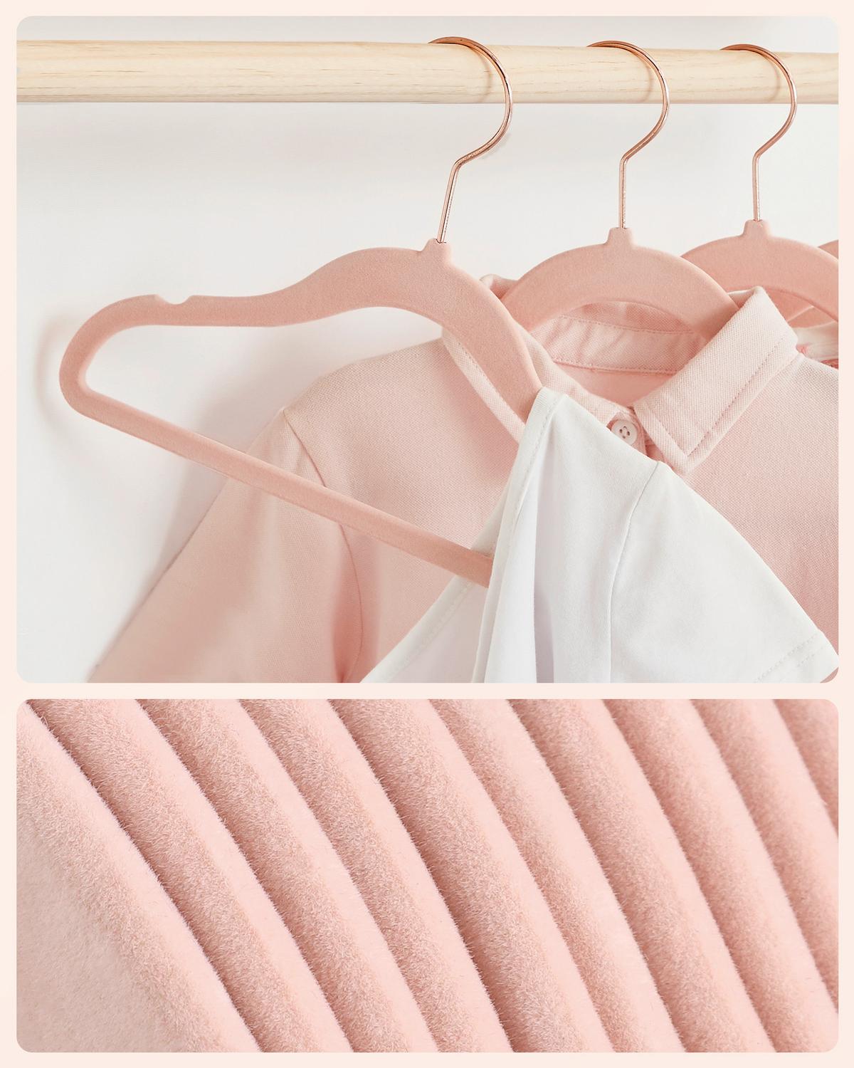 Kinderkleiderbügelset Hellrosa B: 30 Cm - Hellrosa, Basics, Kunststoff/Metall (30cm)