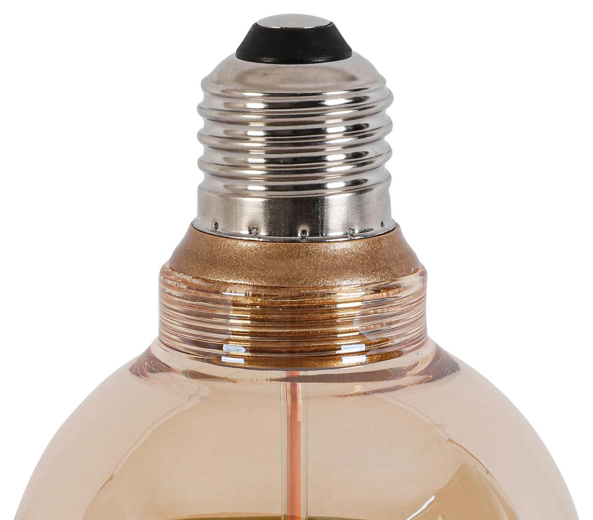 LED ŽÁROVKA C82218MM - jantarové barvy, Konvenční, kov/sklo (8/12,2cm) - Modern Living