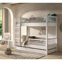 ETAGENBETT Forrest Weiß 90x200cm - Weiß, MODERN, Holz (90/200cm) - Vipack