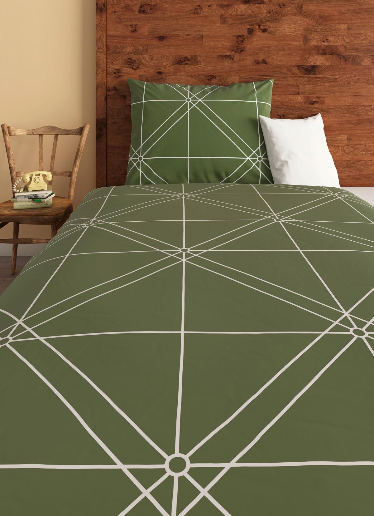 Ágyneműhuzat-garnitúra Chalene - zöld, Romantik / Landhaus, textil (140/200cm) - James Wood