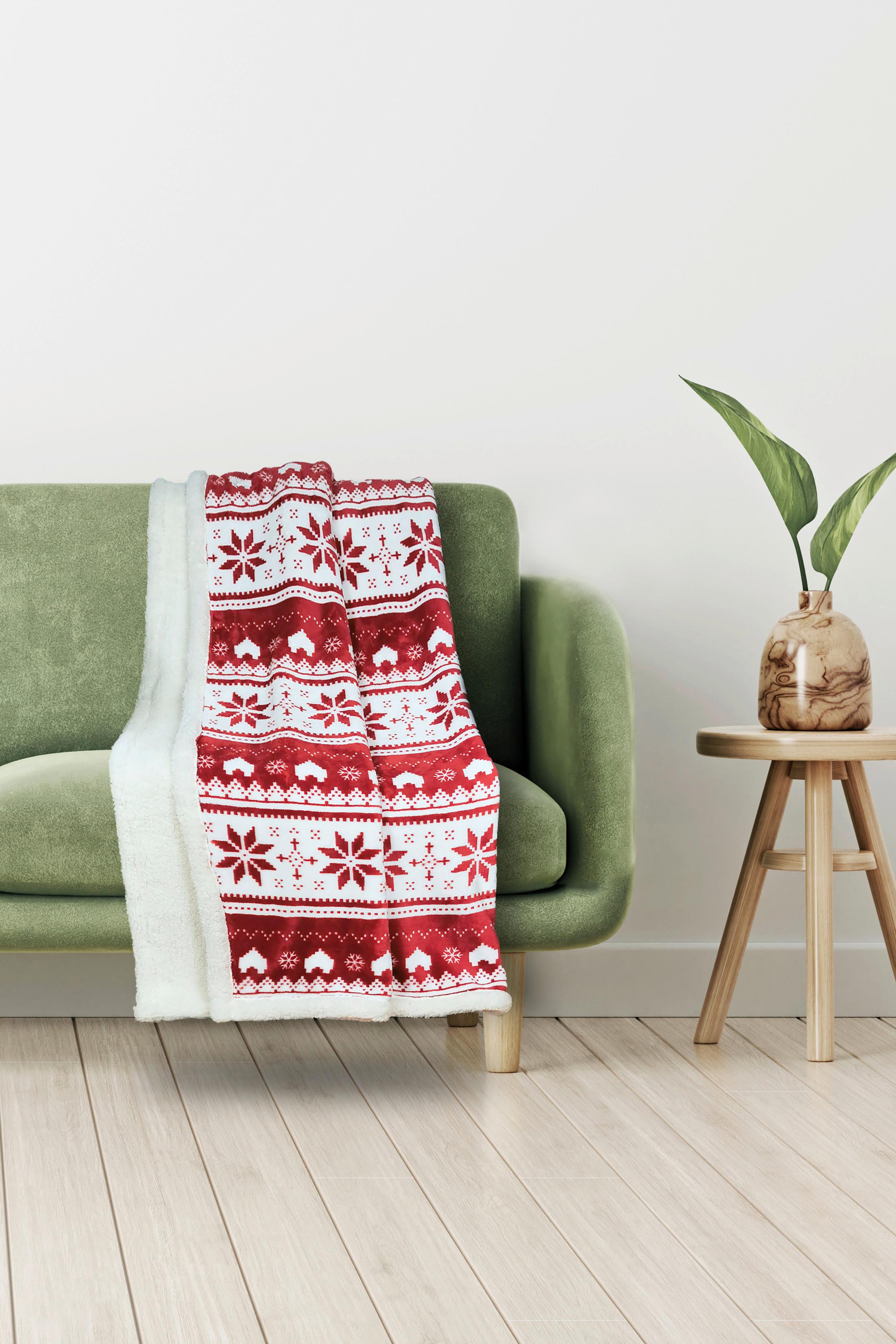 Kuscheldecke Sonja Rot 130x160 Cm - Rot, MODERN, Textil (130/160cm) - Luca Bessoni