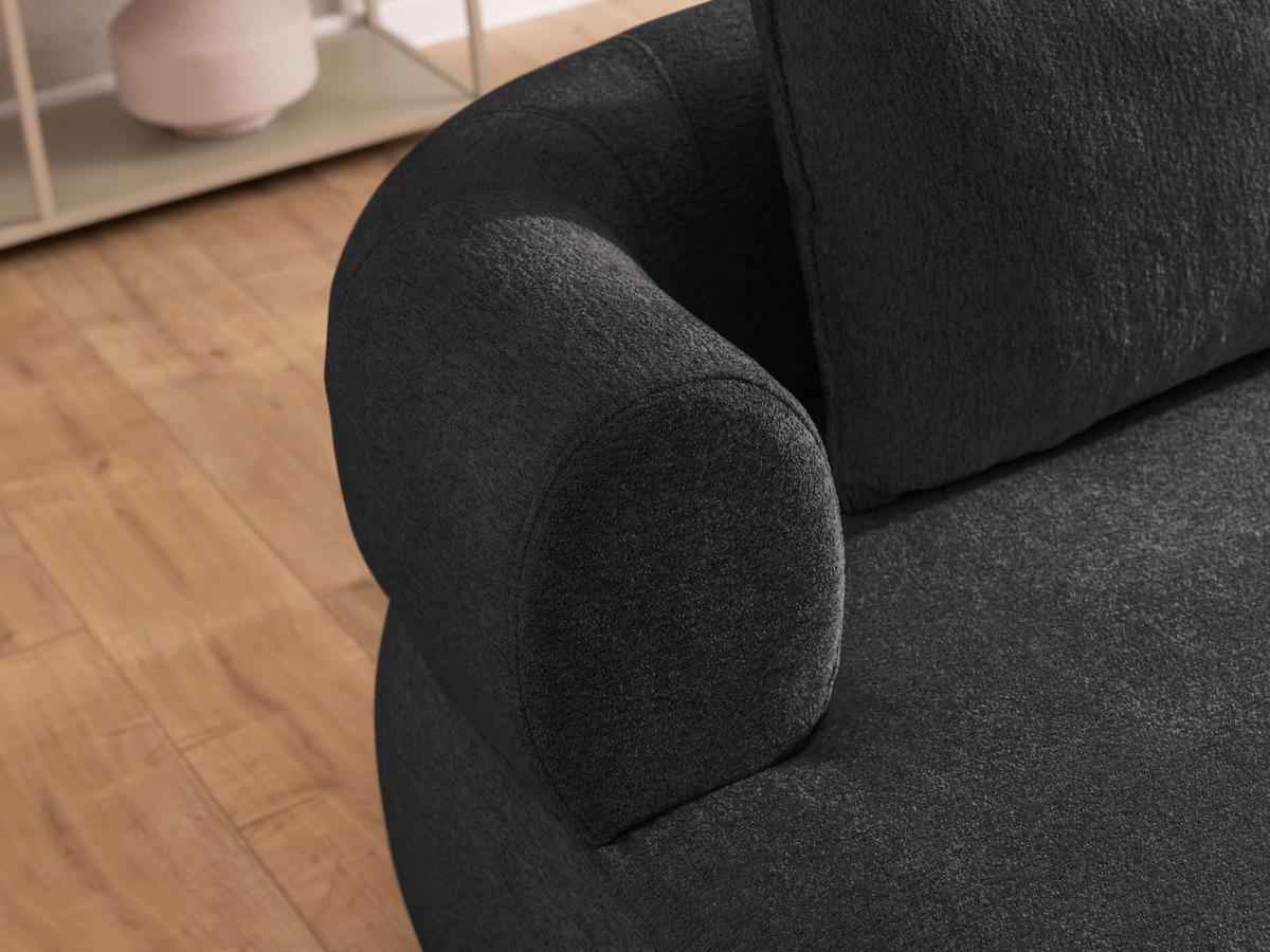 Bigsofa Ferro Schwarz B: 240 Cm - Schwarz, Design, Textil (240/76/122cm) - Livetastic