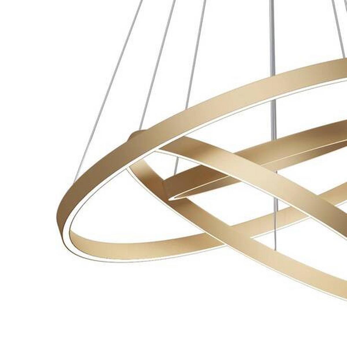 Pendelleuchte Rim - Messingfarben, Trend, Metall (80/120cm) - MAYTONI