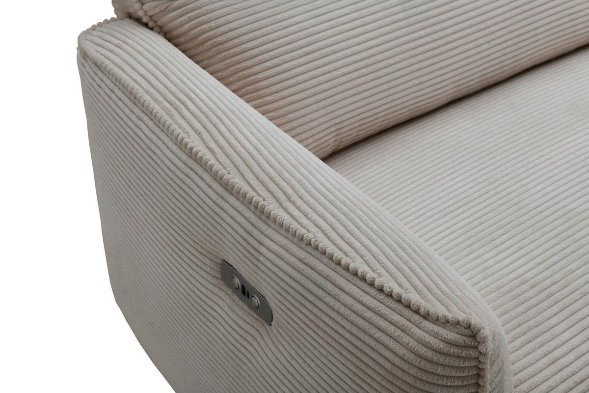 Sofa Köln - Schwarz/Grau, MODERN, Holz/Textil (196/98/93cm)