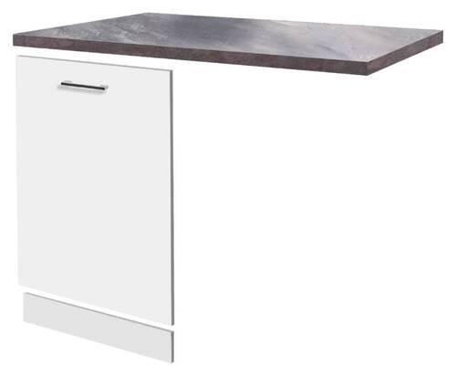Geschirrspülblende Lucca Graubraun/Weiß B: 110 cm - Graubraun/Weiß, KONVENTIONELL, Holzwerkstoff (110/85/60cm) - FlexWell