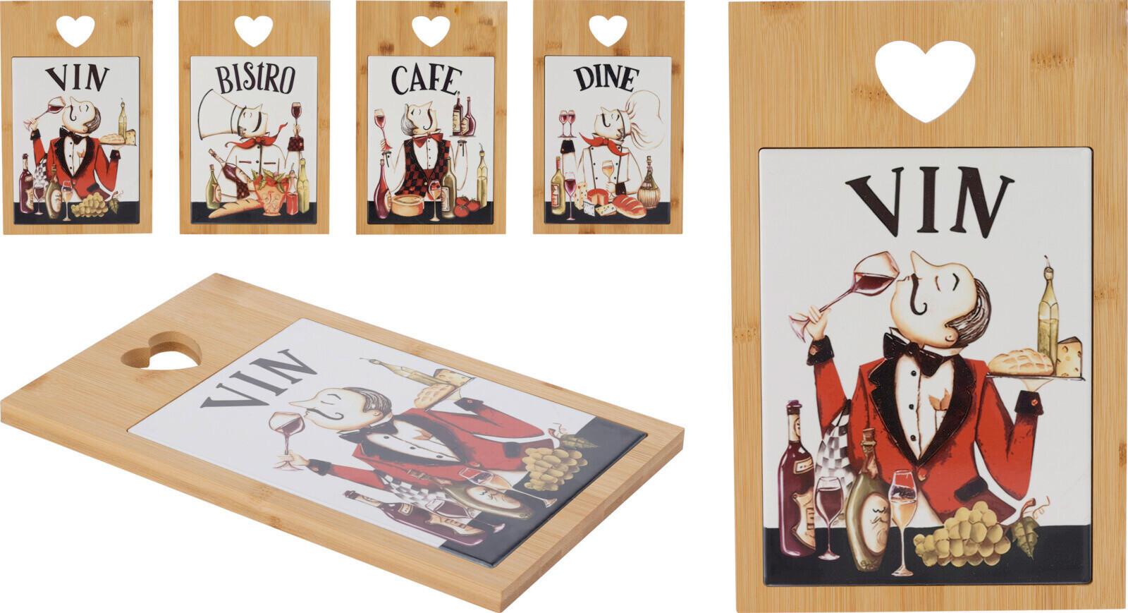 Tálalódeszka Tálalótálca - barna, Basics, természetes anyagok (28/18/1.2cm)