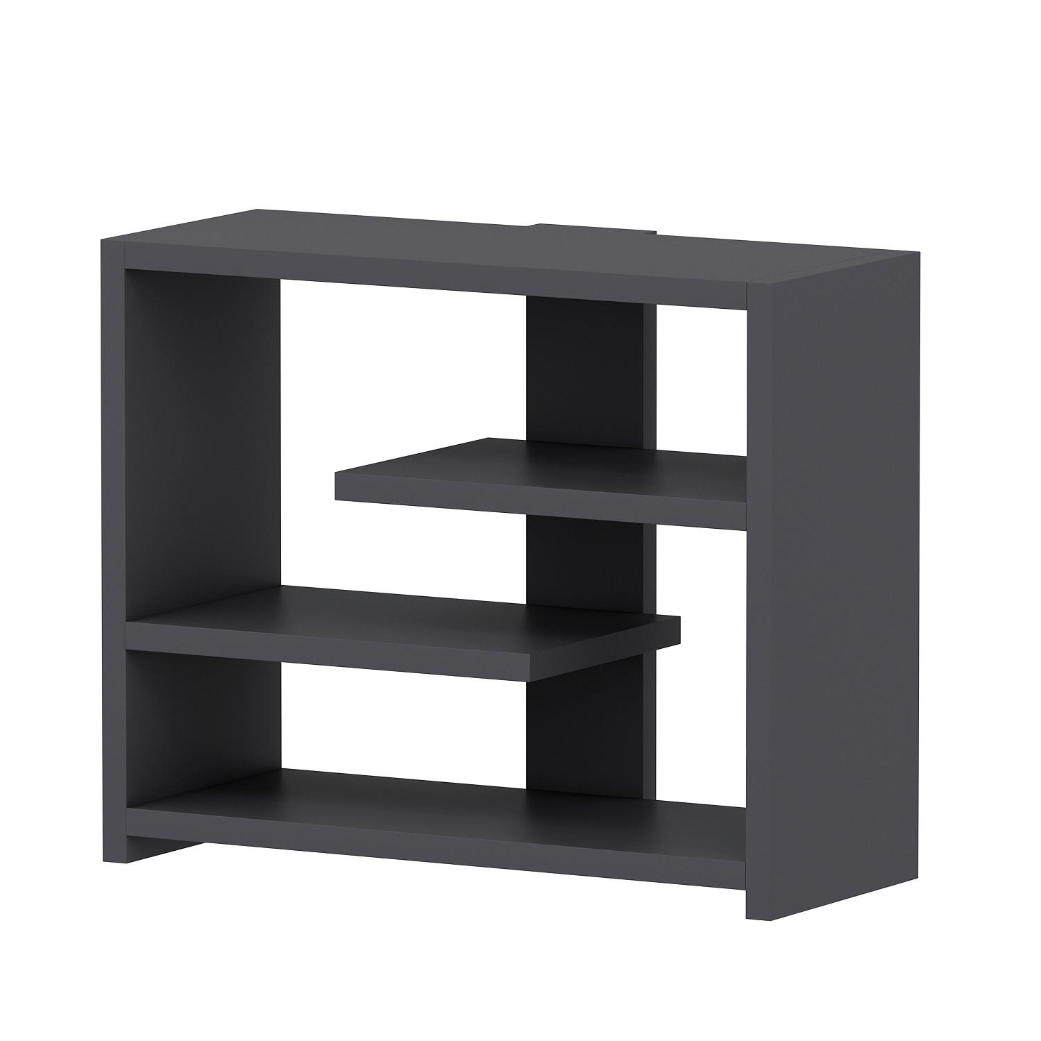 WANDREGAL Gupse Anthrazit B: 49 cm - Anthrazit, Design, Holzwerkstoff (49/40/21cm) - Livetastic