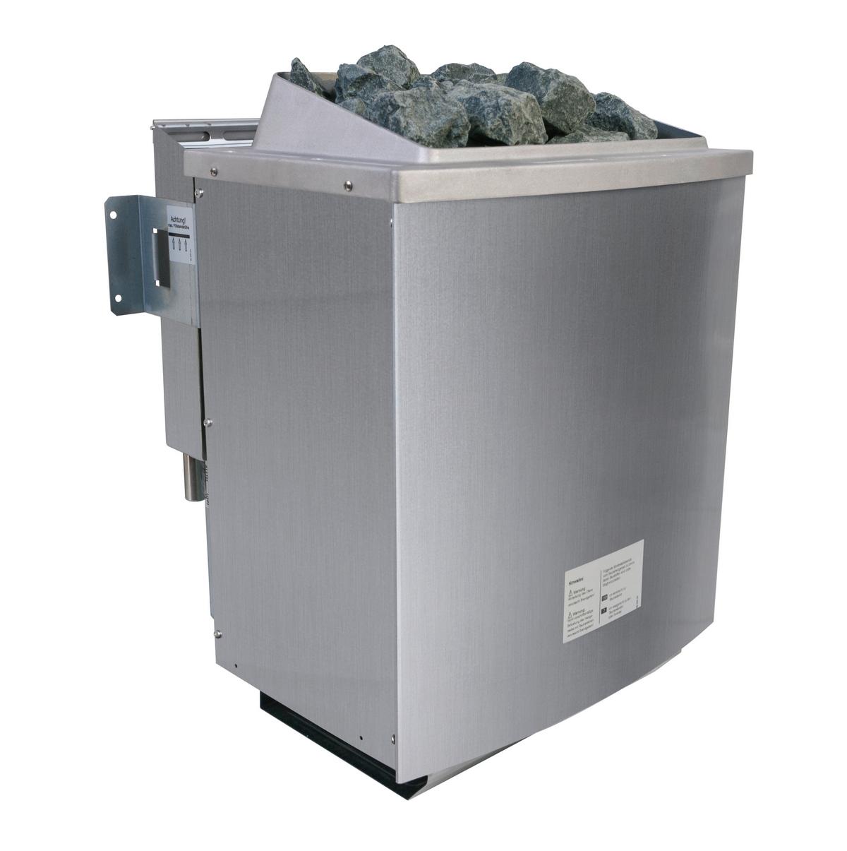 Sauna Tolouse mit Ext. Steuerung 9-Kw-Ofen - Naturfarben, MODERN, Holz (145/187/145cm) - Karibu