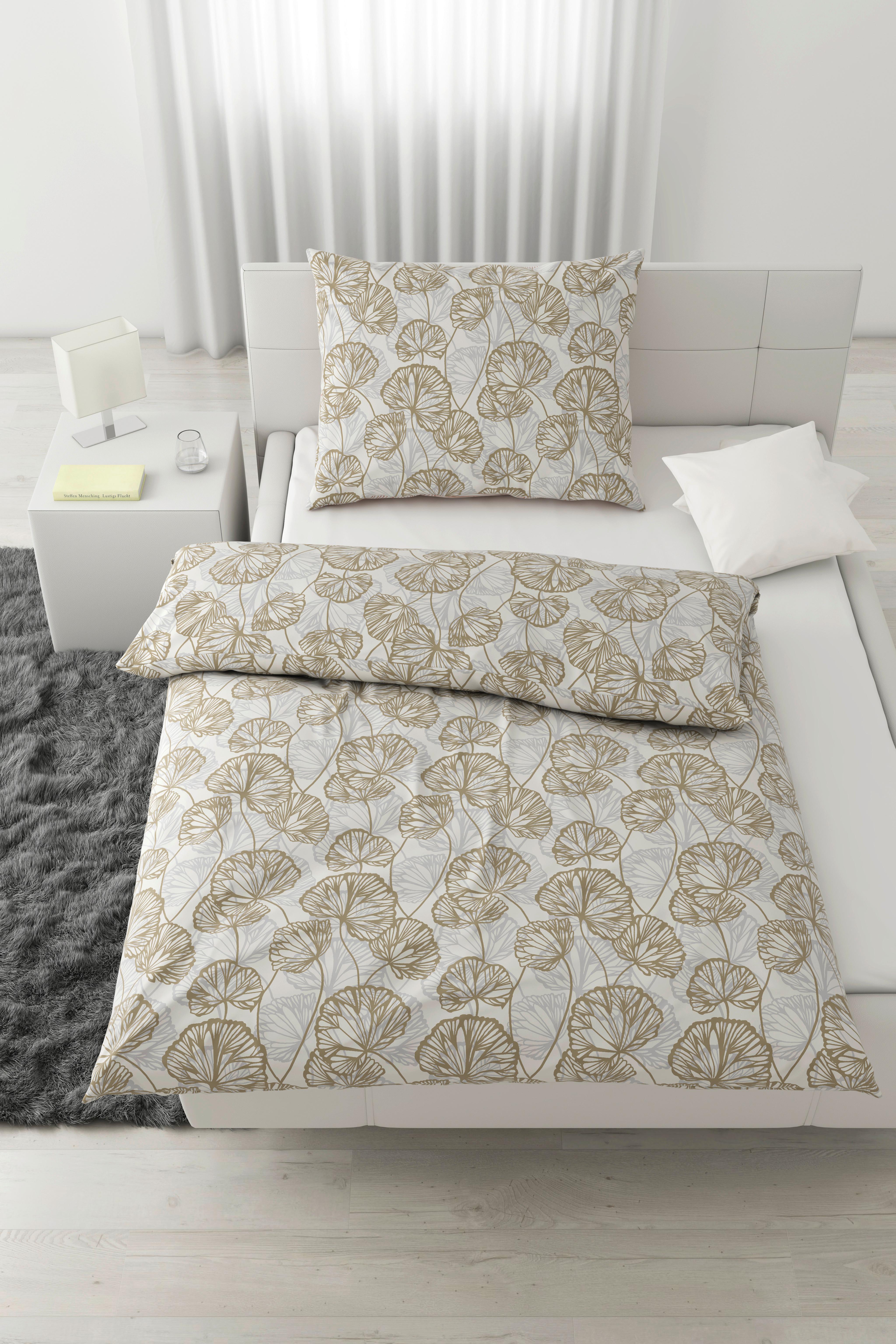 Posteľná bielizeň Ethens, 70/90 140/200cm - béžová, textil (140/200cm) - Modern Living