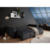 Schlafsofa Bullet Schwarz B: 235 Cm - Schwarz, KONVENTIONELL, Textil (235/88/120cm) - MID.YOU