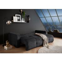 Schlafsofa Bullet Schwarz B: 235 Cm - Schwarz, KONVENTIONELL, Textil (235/88/120cm) - MID.YOU