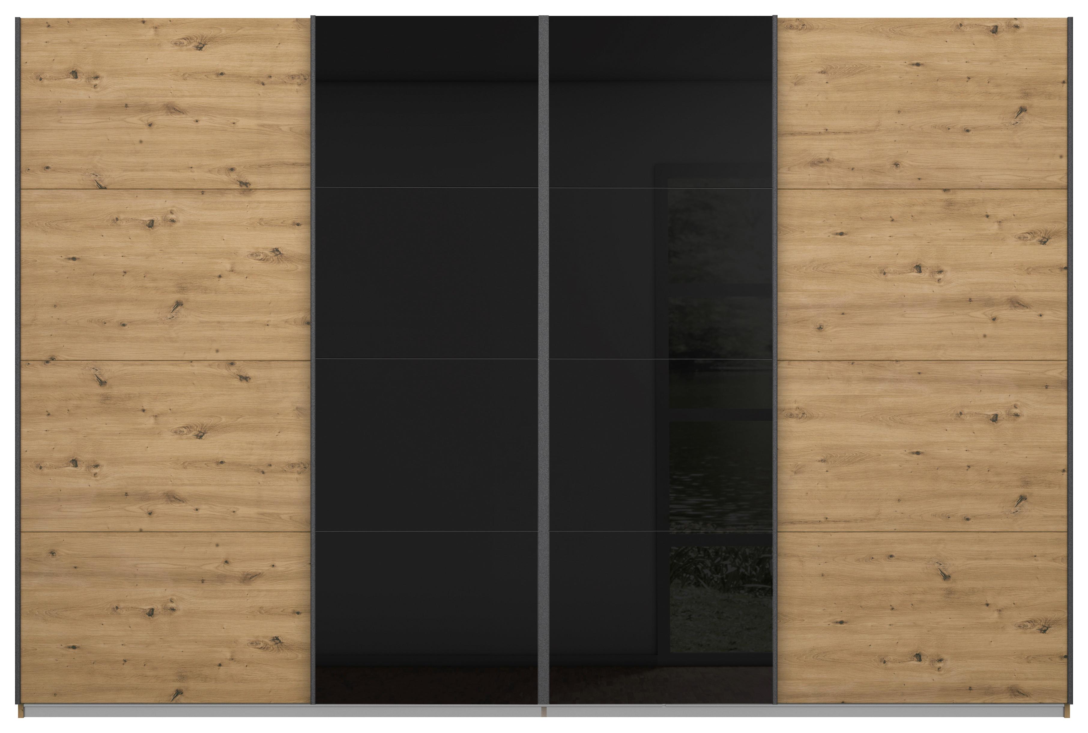 Schiebetürenschrank Bensheim - Eiche Artisan/Grau, MODERN, Holzwerkstoff (316/211/62cm) - Luca Bessoni