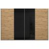 Schiebetürenschrank Bensheim - Eiche Artisan/Grau, MODERN, Holzwerkstoff (316/211/62cm) - Luca Bessoni