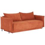 SCHLAFSOFA Giulia - Rostfarben/Schwarz, MODERN, Textil (217/75-95/112cm) - Luca Bessoni