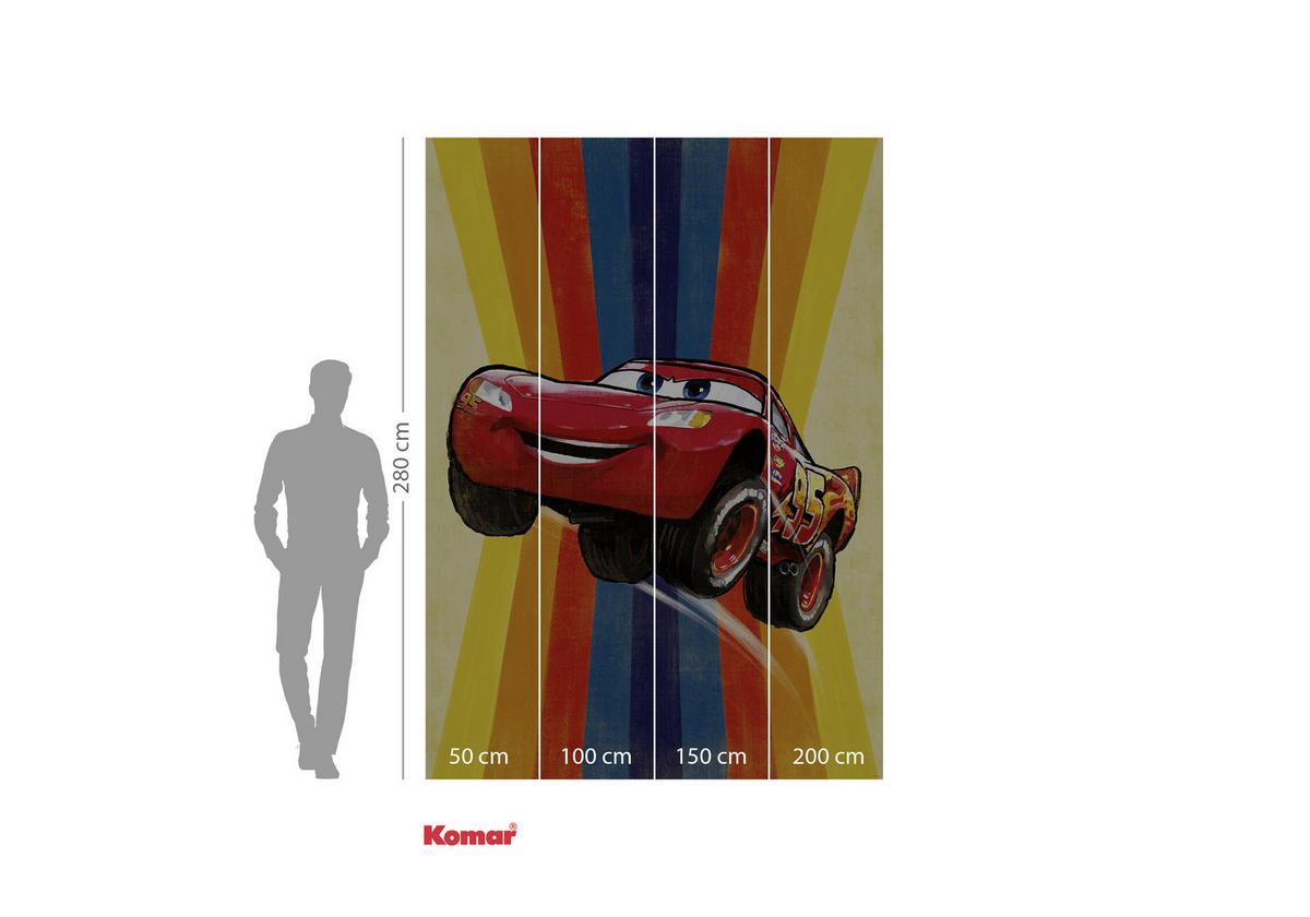 Fototapete Cars Jump - Multicolor, Trend, Textil (200/280cm)