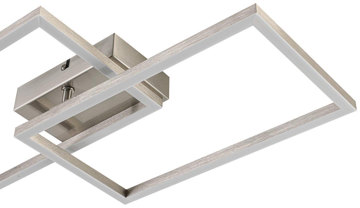 Led Mennyezeti Lámpa Tracy - alumínium színű, Modern, műanyag/fém (50/28/6,5cm) - Luca Bessoni