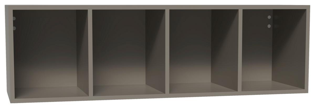 Wandregal Las Vegas Taupegrau B: 120 Cm - Taupe, MODERN, Holzwerkstoff (120/36/37cm) - Vertico
