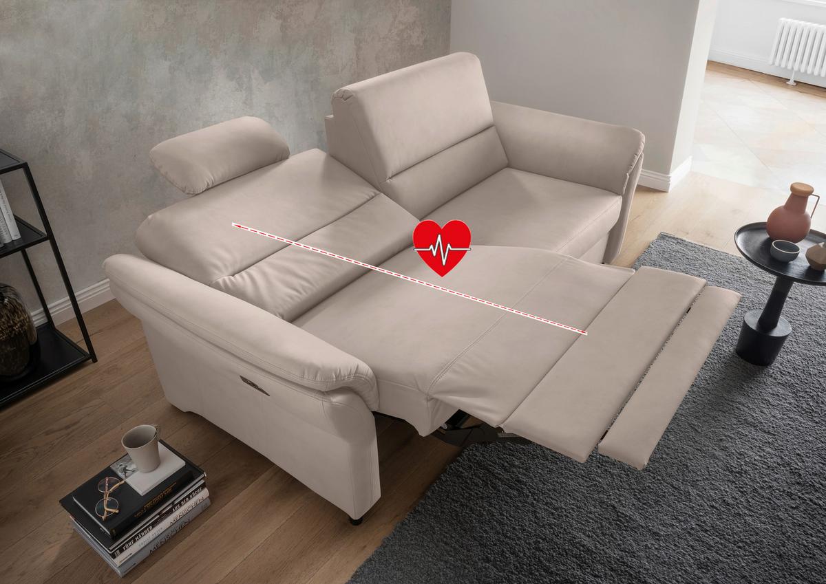 3-Sitzer-Sofa Cavoli, Beige L B: 192 cm - Beige/Schwarz, MODERN, Textil (192/90/89cm) - Livetastic