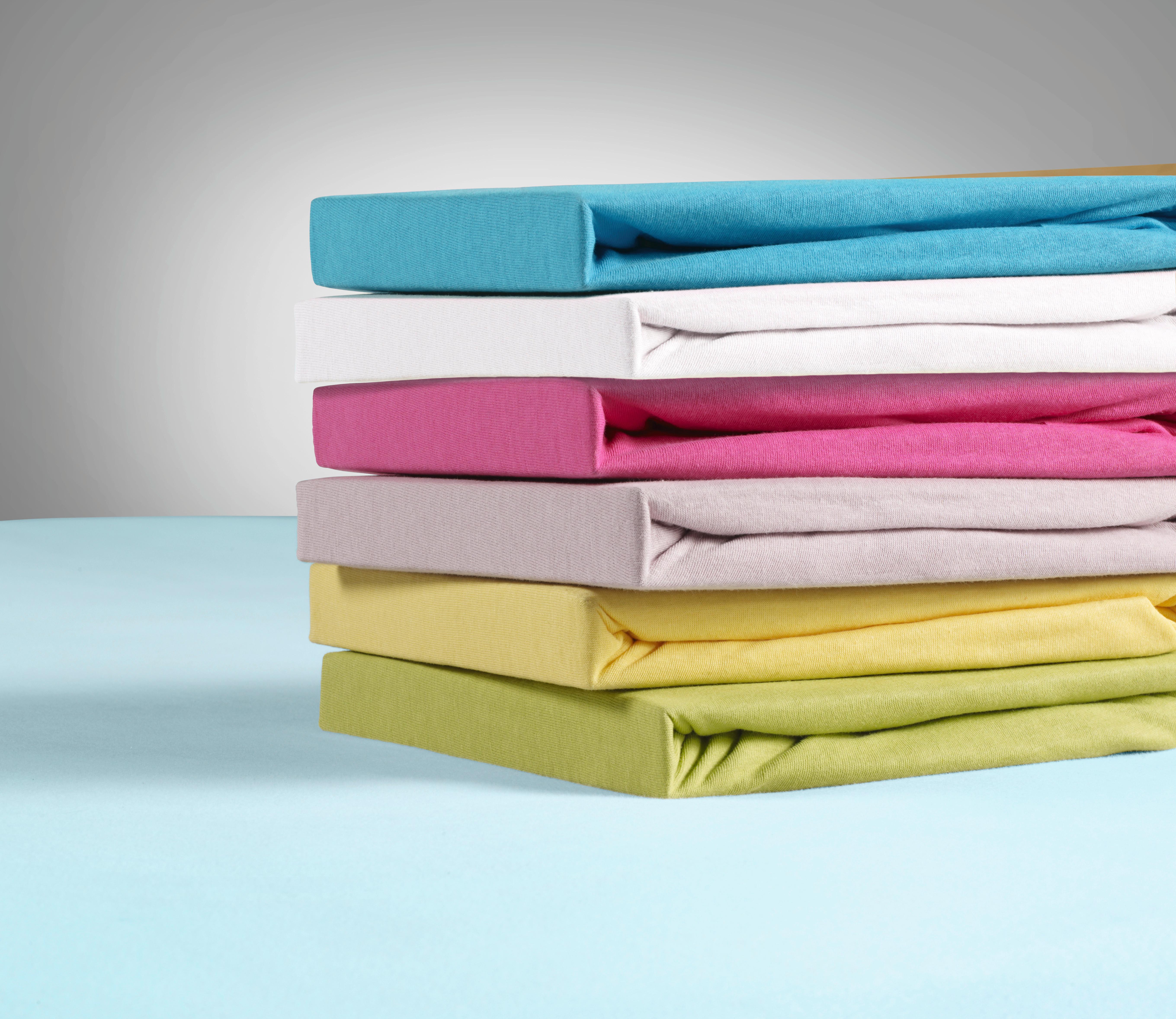 Kinderspannleintuch Tamara Blau 60x120 cm Baumwolle - Blau, KONVENTIONELL, Textil (60/120cm) - Ondega