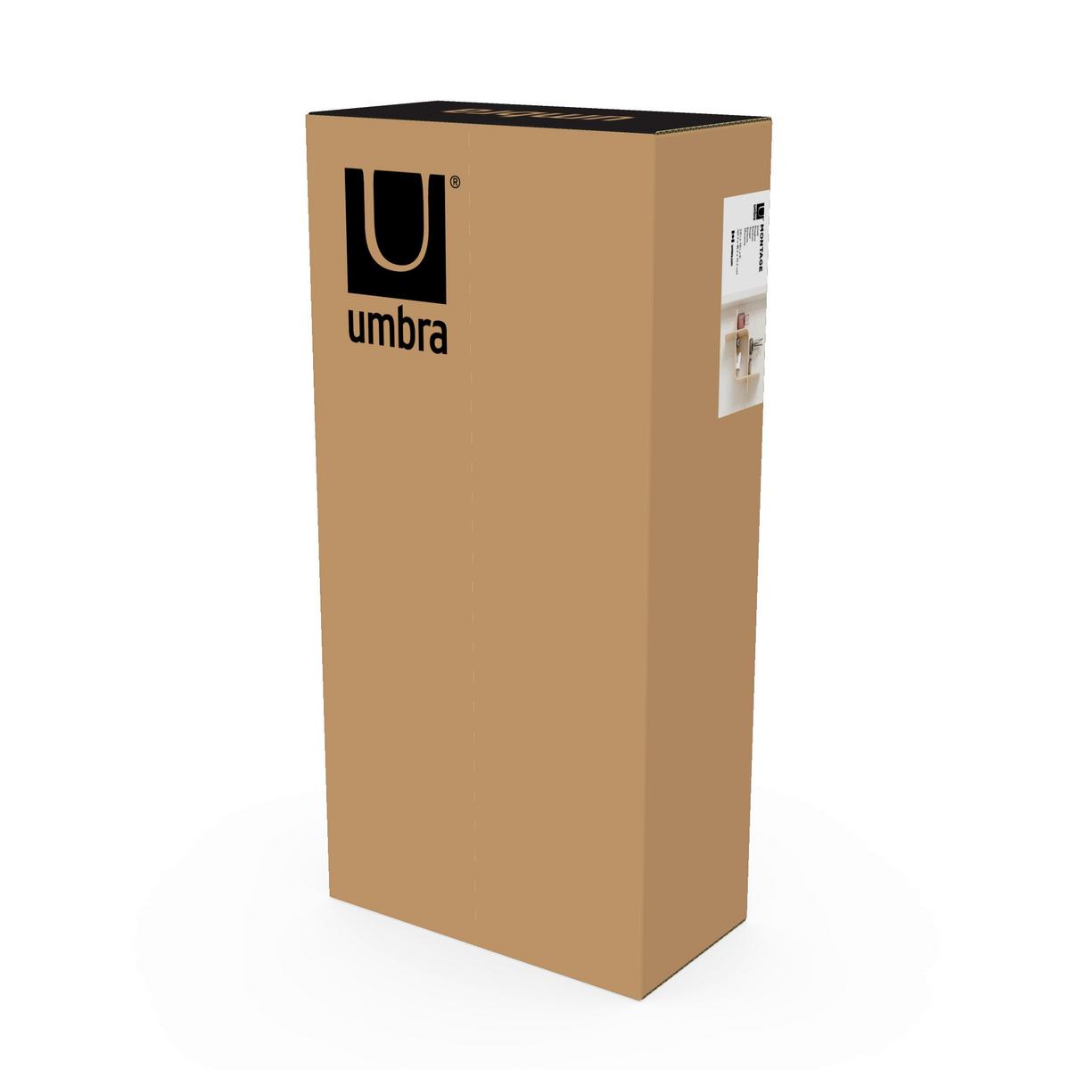 NÁSTENNÝ REGÁL 1017571-390 - prírodná farba, Design, drevo (15,2/46,9/52,2cm) - Umbra