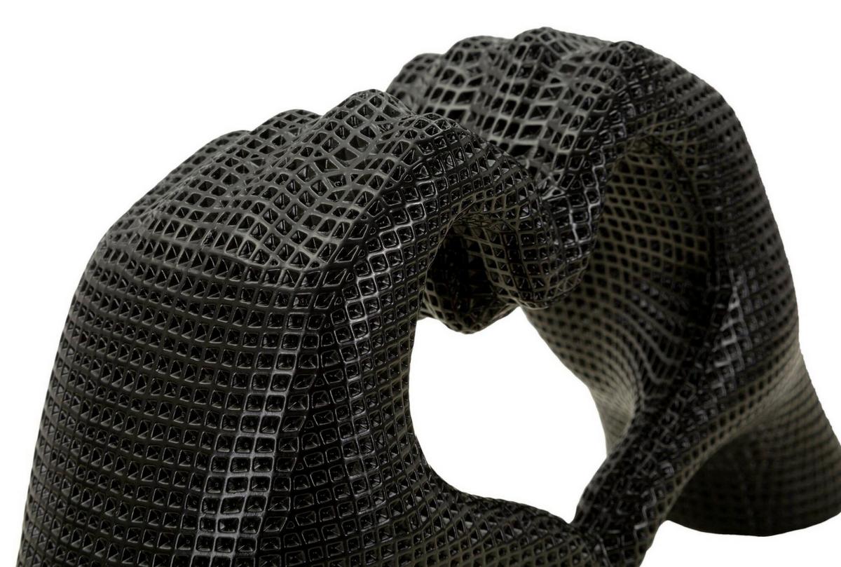 Skulptur Kunststoff, Schwarz - Basics, Kunststoff (25/13.5/7.5cm)