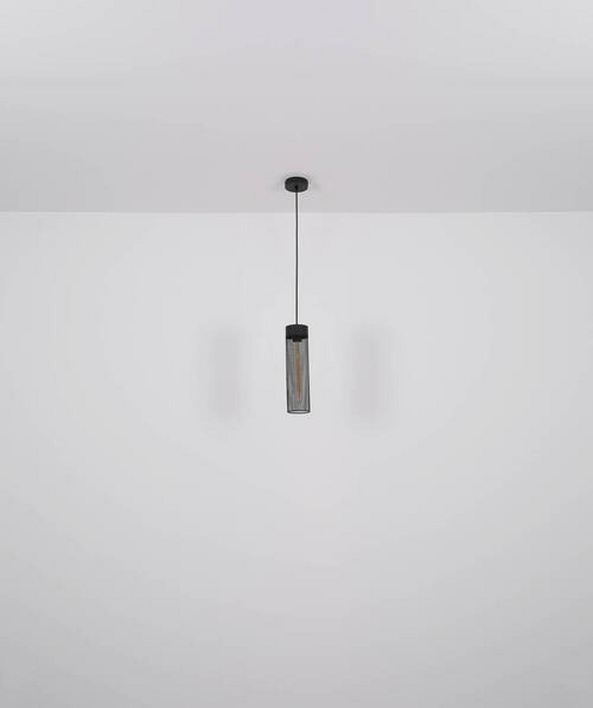 Hängeleuchte 15649h - Schwarz, Design, Metall (10/120cm) - Globo