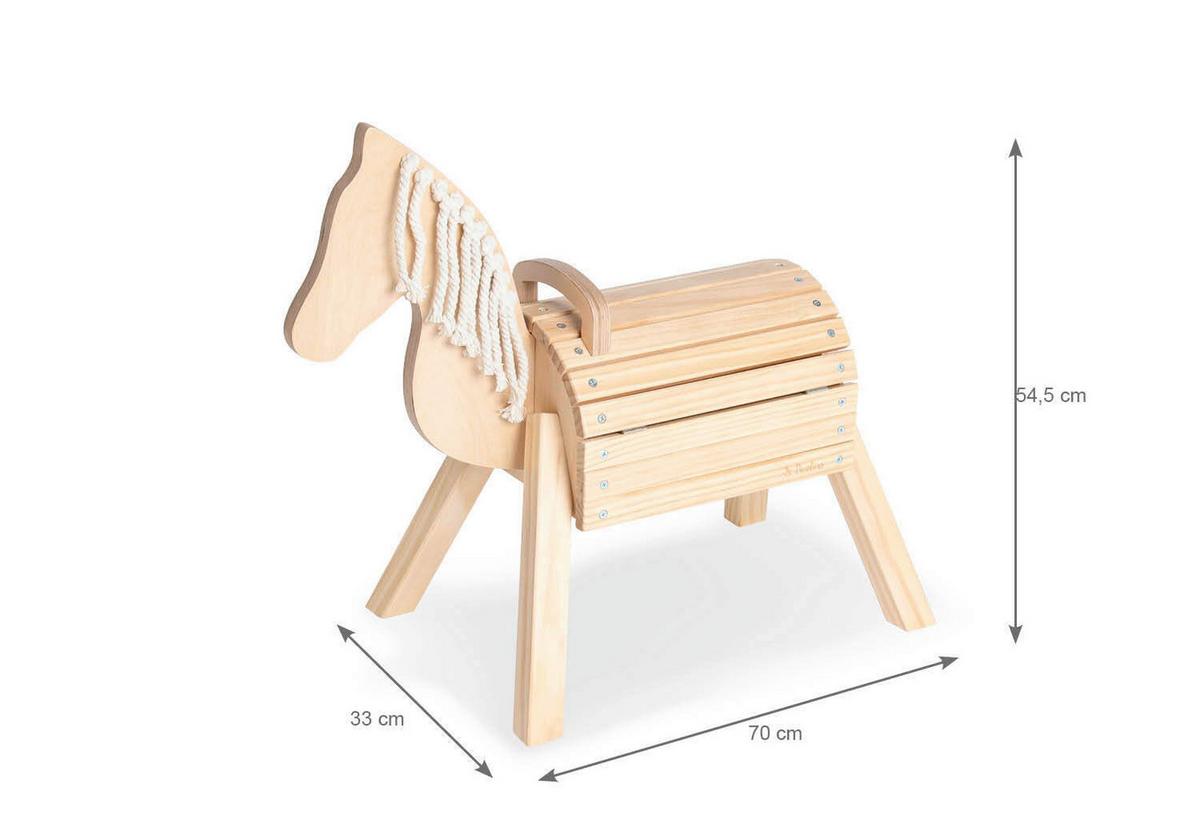 HOLZPFERD Naturfarben, L/B/H: 70x33x55cm - Naturfarben, Basics, Holz (70/33/55cm) - Pinolino