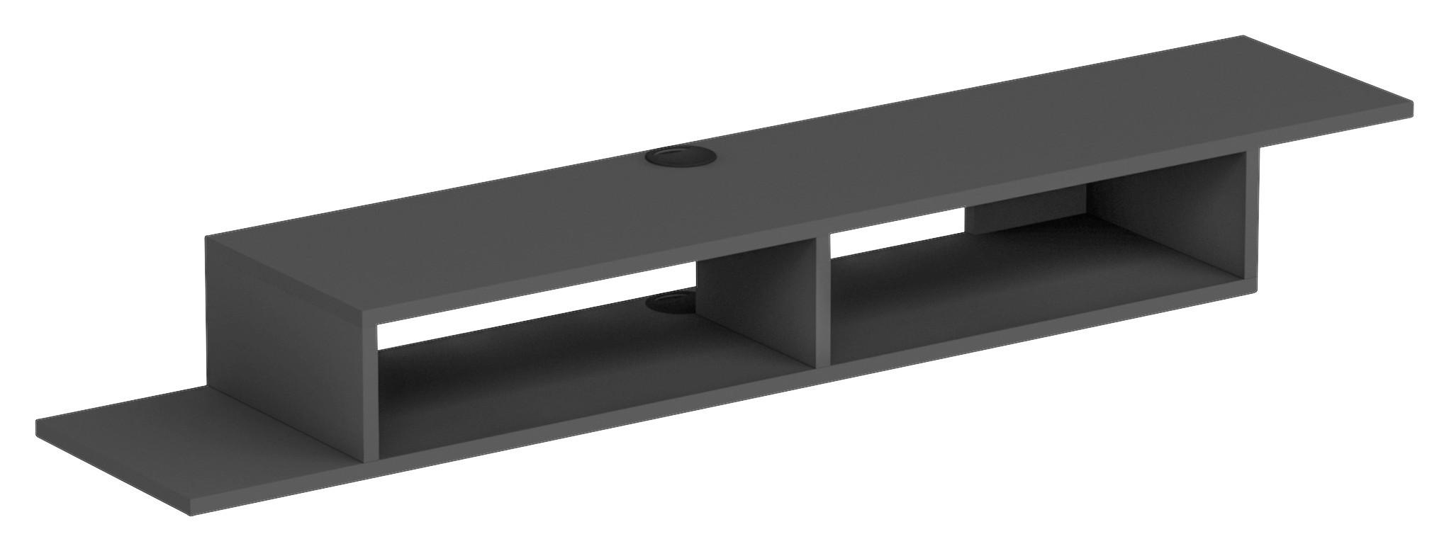 Wandboard Artemis TV-Wandregal - Anthrazit, Design, Holzwerkstoff (149/16,4/29,6cm) - Livetastic