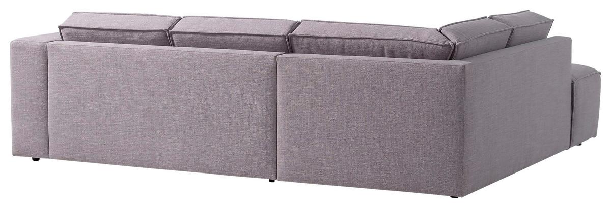 Ecksofa Dice Grau - Schwarz/Grau, MODERN, Textil (220/255cm) - MID.YOU