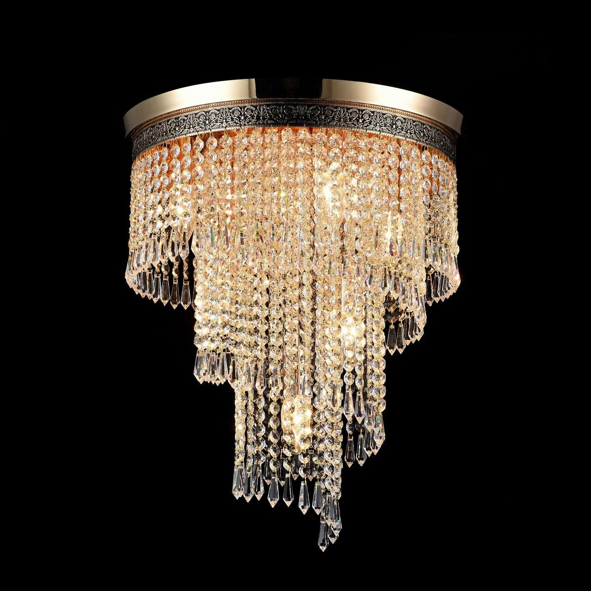 Kronleuchter Cascade - Goldfarben, Trend, Metall (42/47.5cm) - MAYTONI