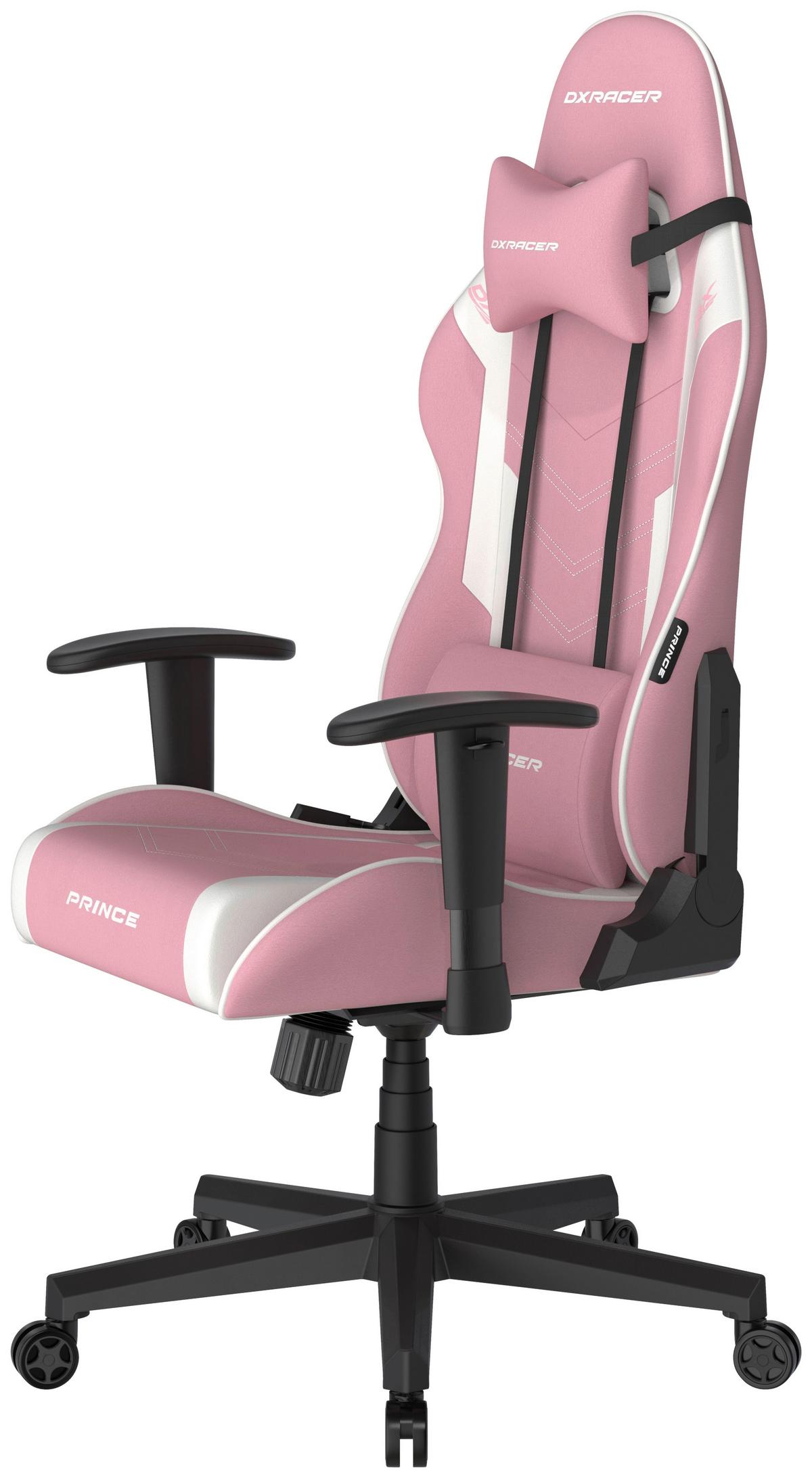 HERNÍ ŽIDLE PRINCE - bílá/pink, Moderní, textil/plast (67/126/67cm) - Dxracer