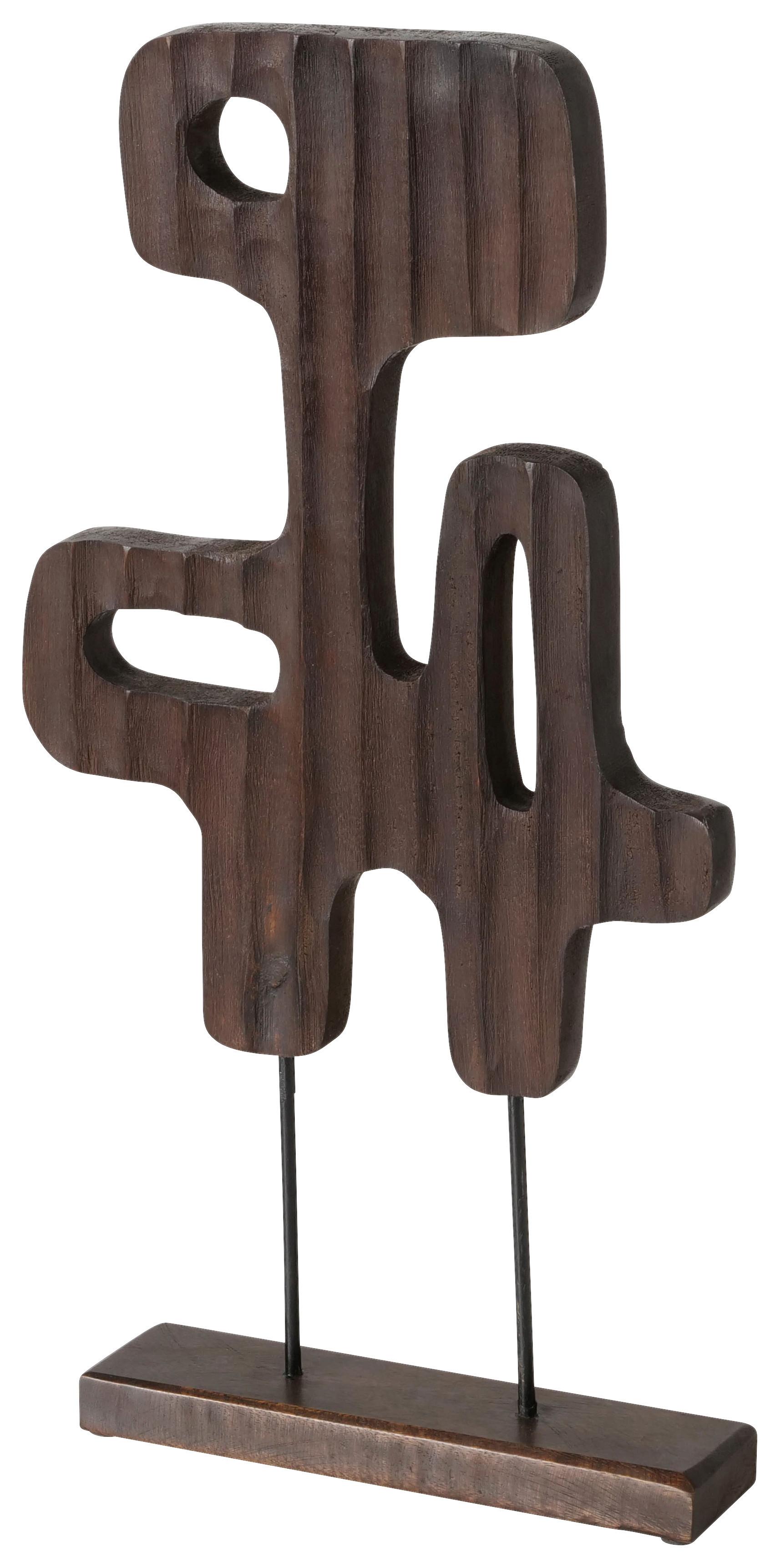 Soška ESTRAN I - tmavě hnědá, Moderní, dřevo (27/6,2/51,3cm) - Mömax