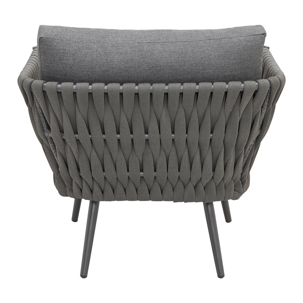 Záhradná sedacia súprava MILA - tmavosivá, Modern, kov/textil (236/69/70cm) - Bessagi Garden