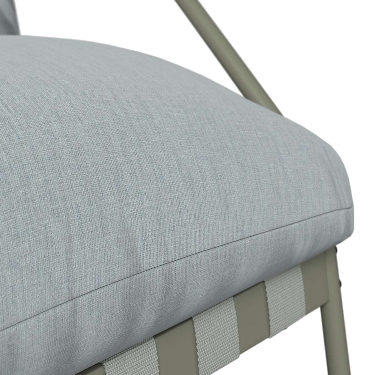 Loungegarnitur Miami - Beige/Grau, MODERN, Glas/Textil (128/62/82cm) - Beldano