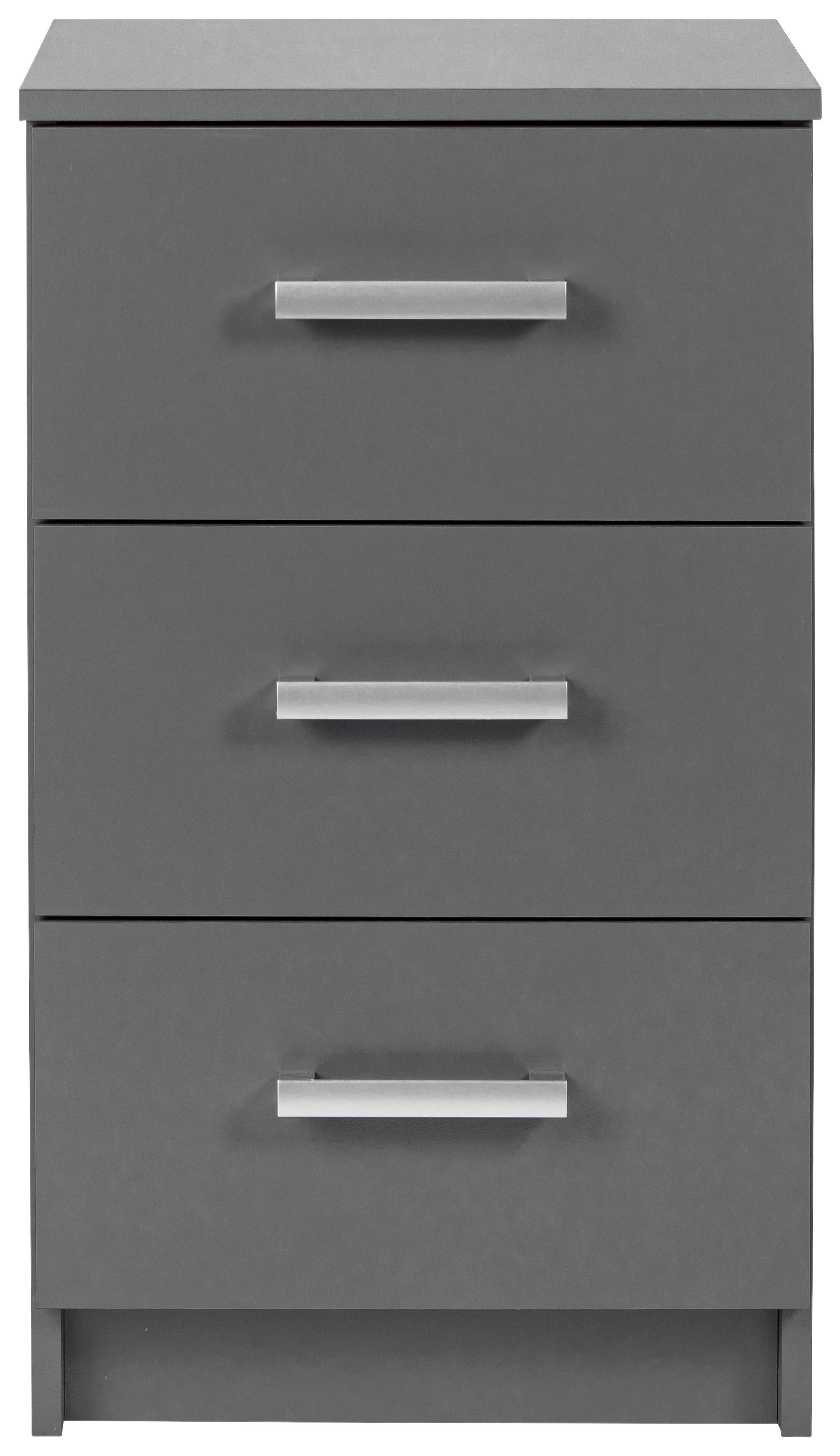 Kommode B: 41,2 cm Elenzio, Graphitfarben - Graphitfarben, Basics, Holzwerkstoff (41,2/40/71cm) - MID.YOU