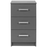 Kommode B: 41,2 cm Elenzio, Graphitfarben - Graphitfarben, Basics, Holzwerkstoff (41,2/40/71cm) - MID.YOU
