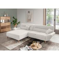 Ecksofa Drago, Weiß S: 166x290 cm - Wildeiche/Weiß, KONVENTIONELL, Textil (166/290cm) - MID.YOU