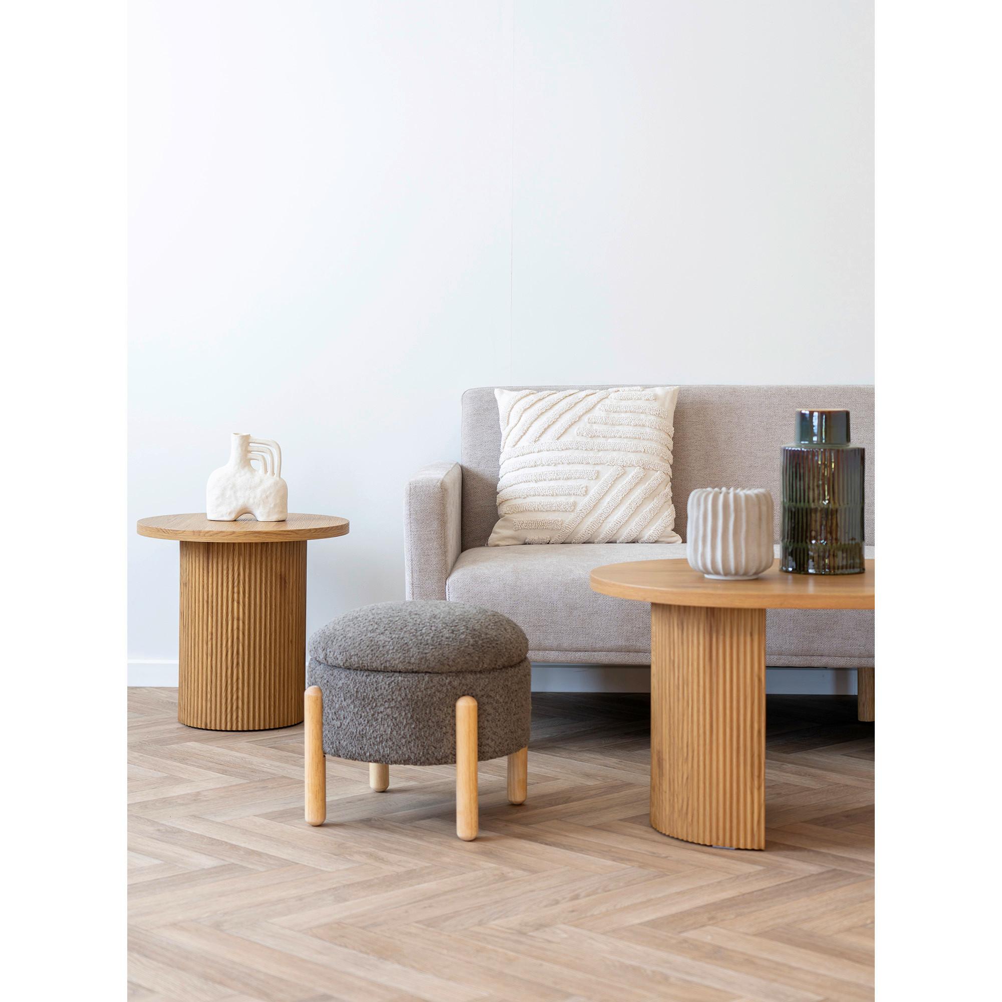 Hocker Medas Braun B: 45 cm - Braun, Design, Holz/Kunststoff (45/36/45cm)