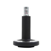 Bürostuhlgleiter Stato-m Schwarz Ø 6 Cm 5er-Set - Chromfarben/Schwarz, Basics, Kunststoff/Metall (6/7,3/6cm) - MID.YOU