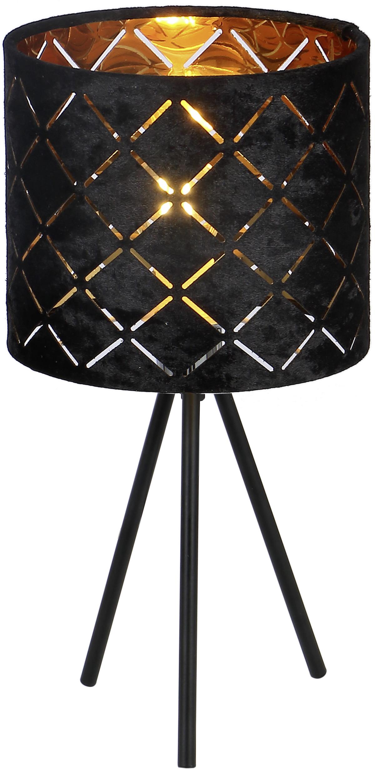 Stolová lampa Evelyn V: 35cm, 40 Watt - čierna, Lifestyle, kov (17/35cm) - Mömax