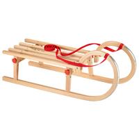 Schlitten Hörnerrodel Echtholz Klappbar - Buchefarben, Basics, Holz (35,5/36/94cm) - Ondega