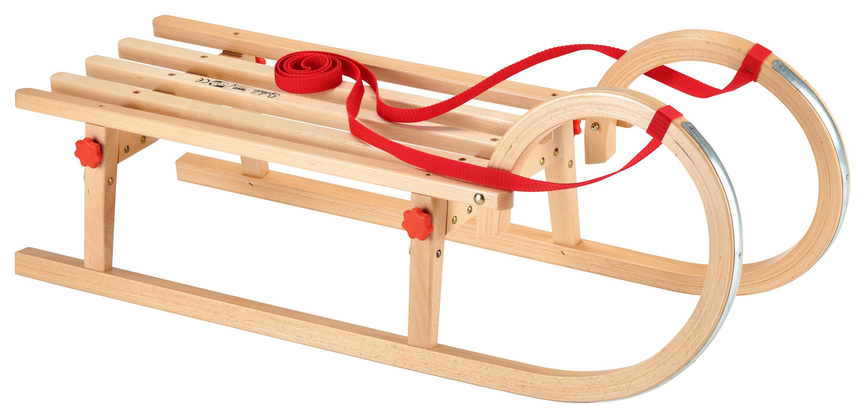 Schlitten Hörnerrodel Echtholz Klappbar