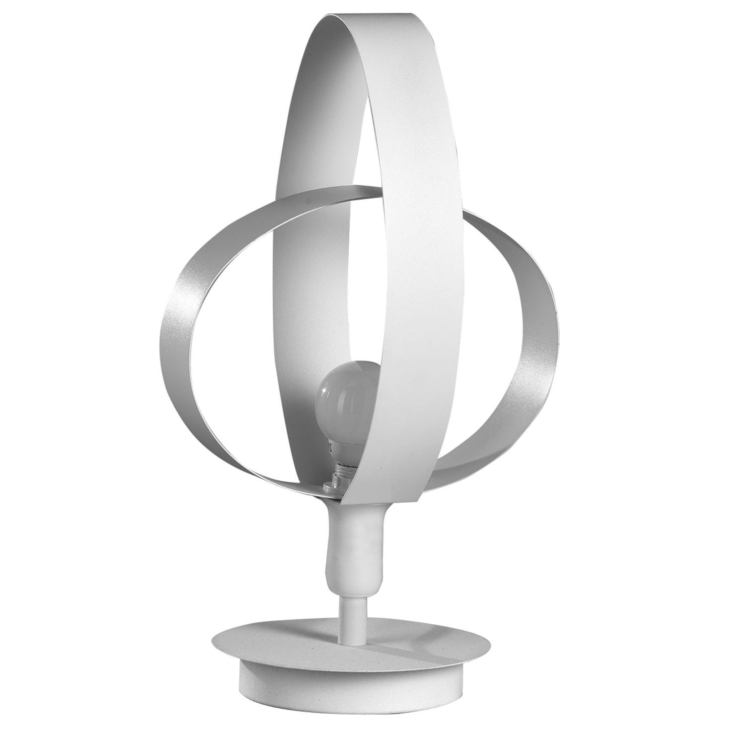 Tischleuchte 4735/L - Weiß, Design, Metall (25/38cm)