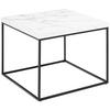 Couchtisch Barossa 0000102434 - Schwarz/Weiß, Design, Holzwerkstoff/Metall (60/60cm) - Livetastic
