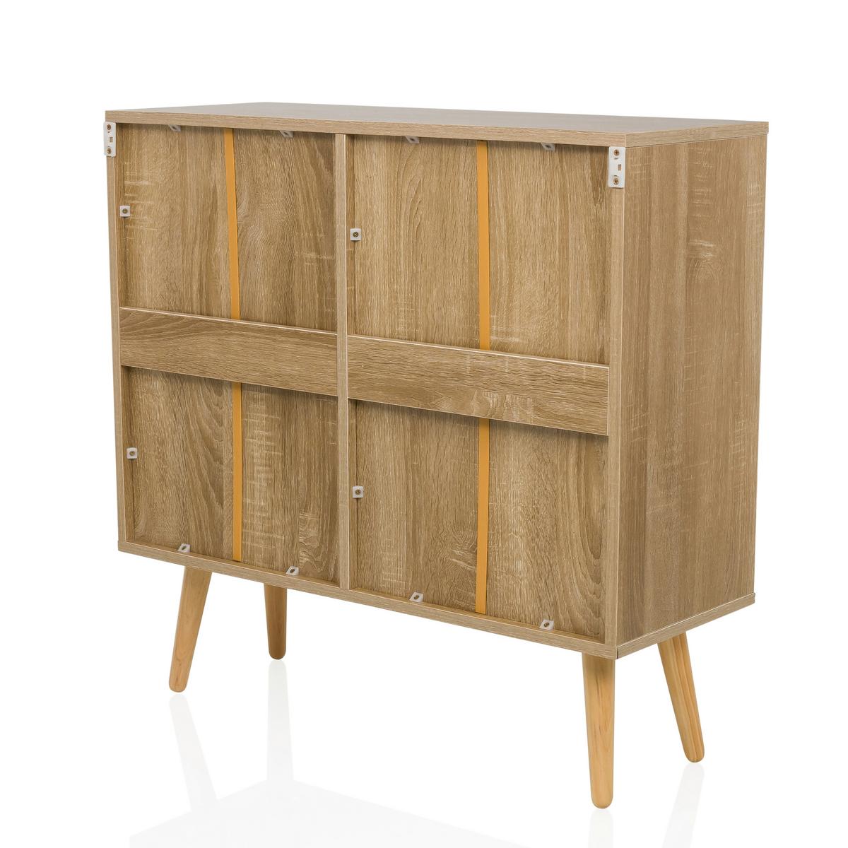 Sideboard Stryn Hellbraun B: 80 Cm - Hellbraun, MODERN, Holzwerkstoff (80/78/32,5cm) - MID.YOU