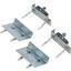 Montageset für Badewanne - Silberfarben/Schwarz, KONVENTIONELL, Metall Montageset für Badewanne - Silberfarben/Schwarz, KONVENTIONELL, Metall