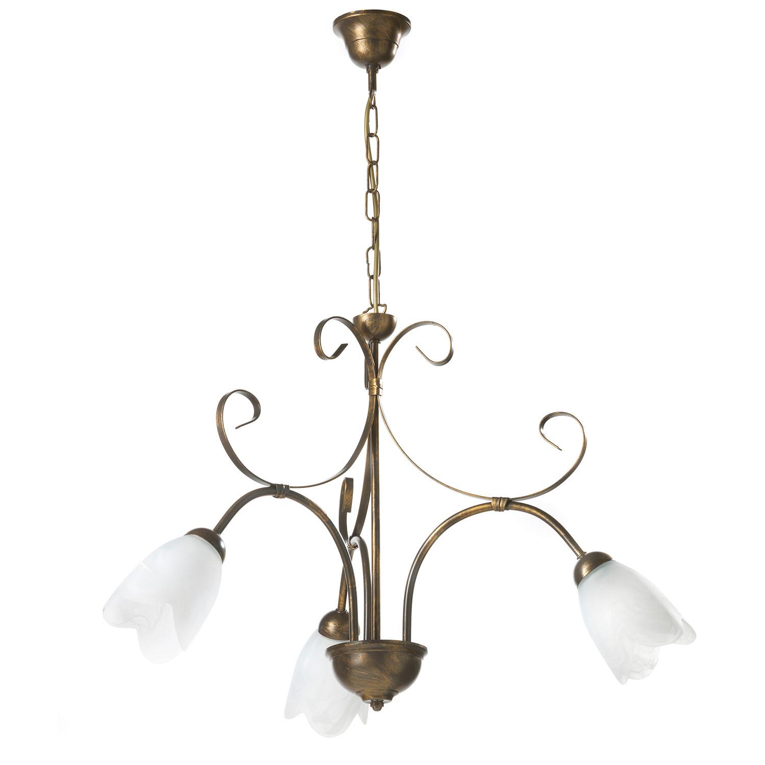 Kronleuchter Odino Braun L: 60 cm - Braun, KONVENTIONELL, Metall (60/60/80cm)