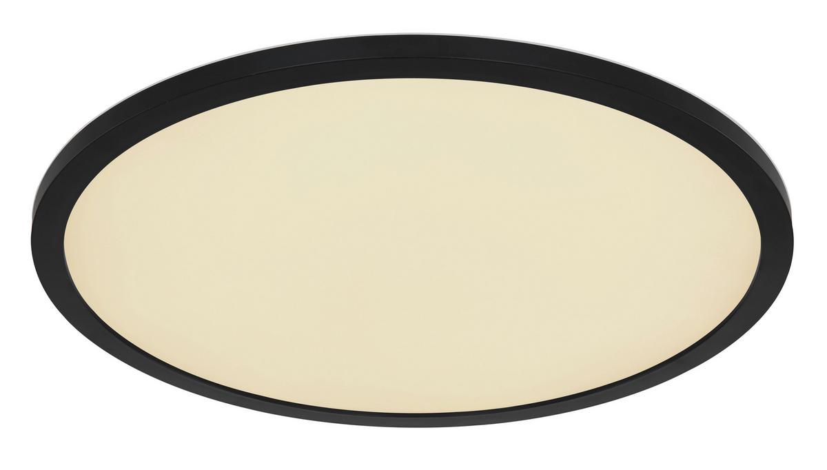 LED-Deckenleuchte 41562-24brgb - Opal/Schwarz, Design, Kunststoff (42/2,5cm) - Globo