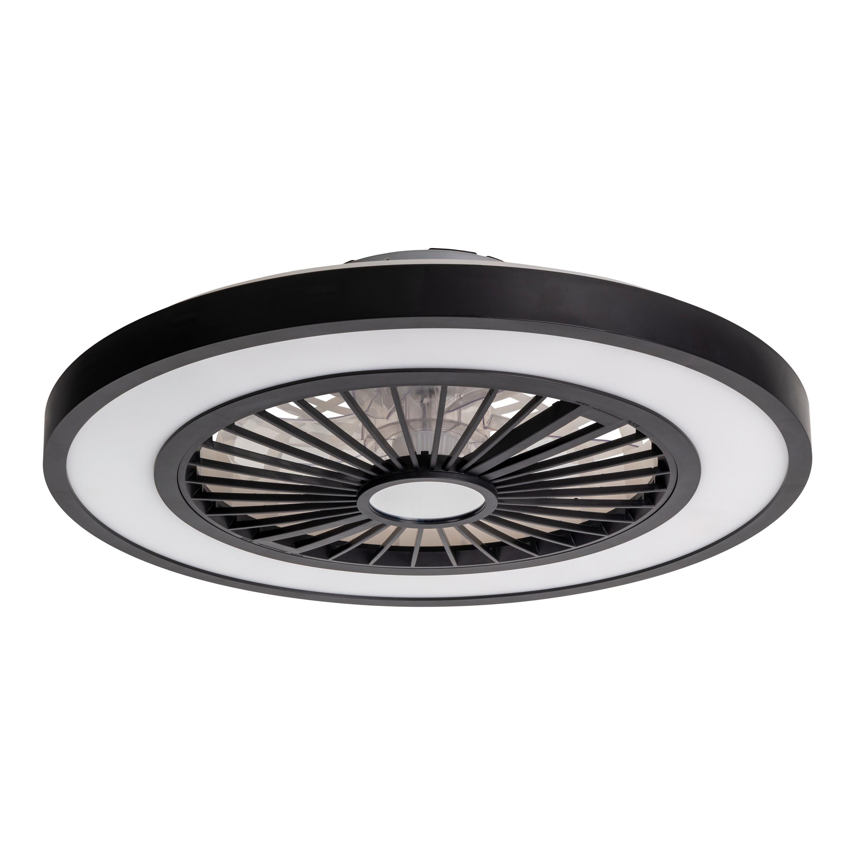 LED-Deckenleuchte 1408622 Arioso - Schwarz/Weiß, KONVENTIONELL, Kunststoff/Metall (54/16cm) - Näve